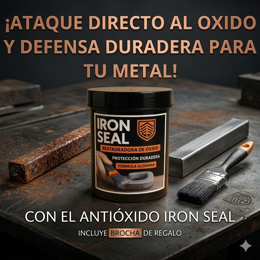 IRON SEAL ¡ATAQUE DIRECTO AL ÓXIDO Y DEFENSA DURADERA PARA TU METAL!
