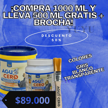 IMPERMEABILIZANTE AGUACERO + OBSEQUIO🎁💧