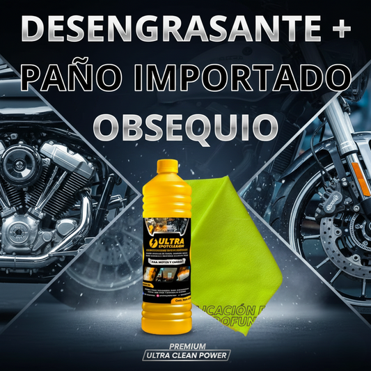 DESENGRASANTE + PAÑO MICRO FIBRA IMPORTADO OBSEQUIO